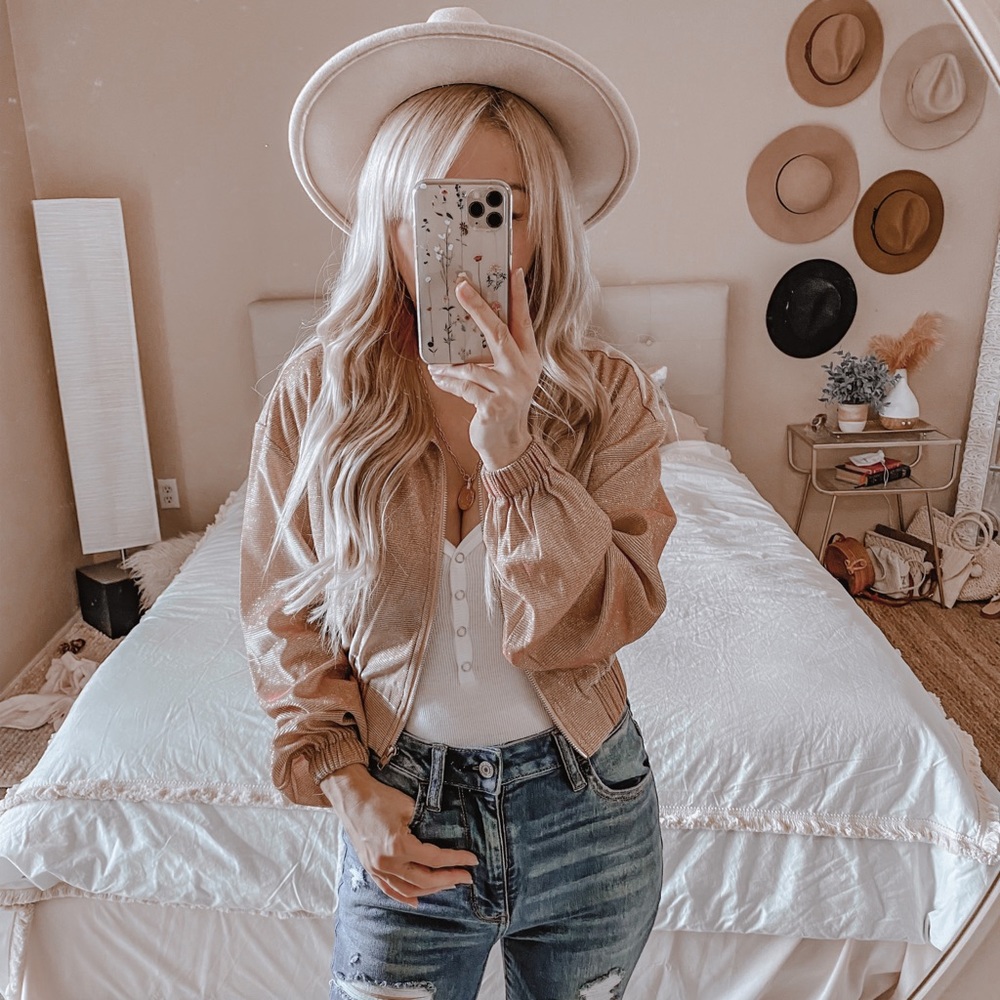Superdown Brianna Metallic Jacket
